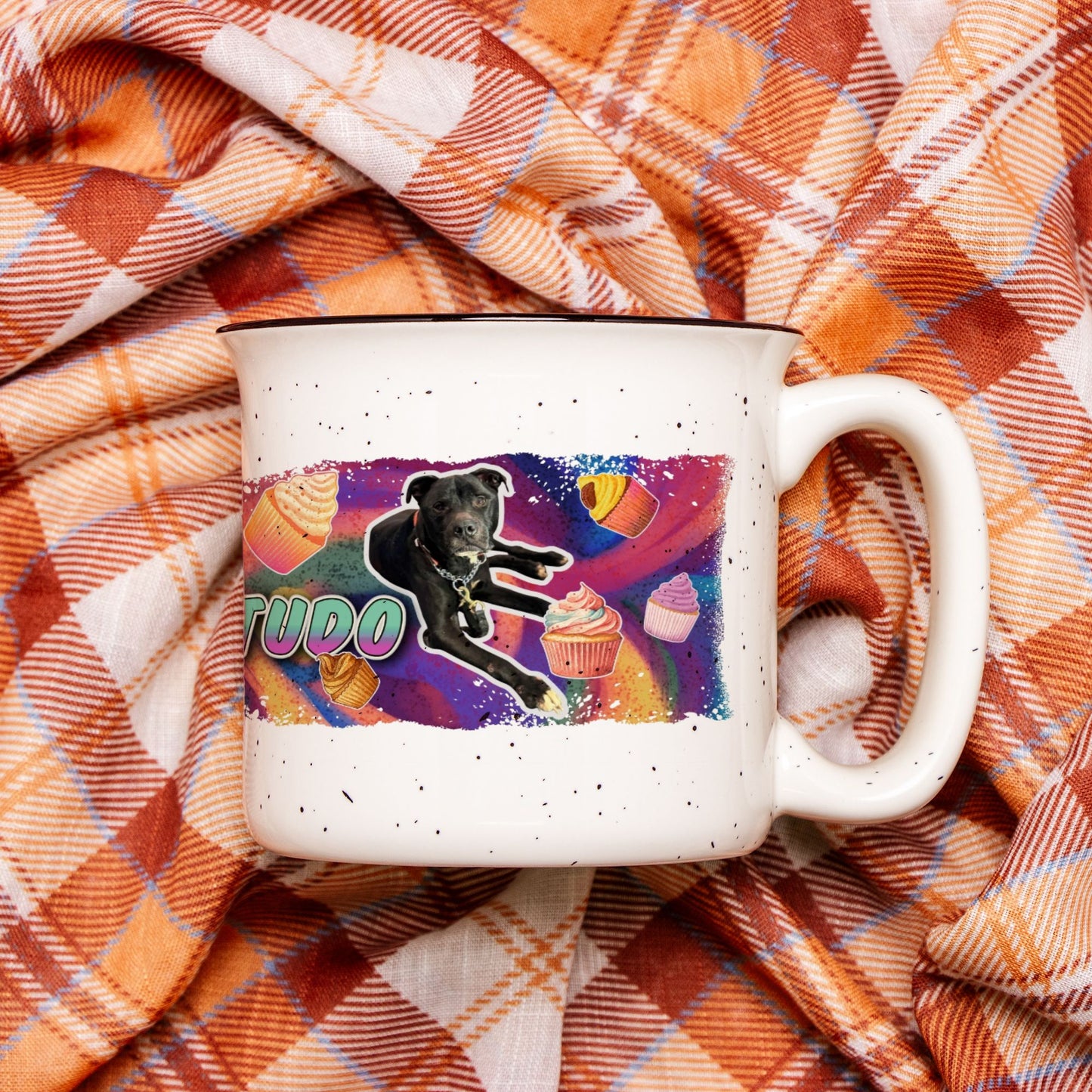Cupcake Vibes Custom Camp Mug