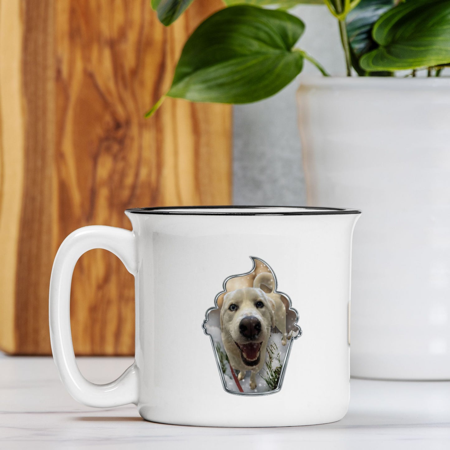 Cupcake Window Custom Camp Mug