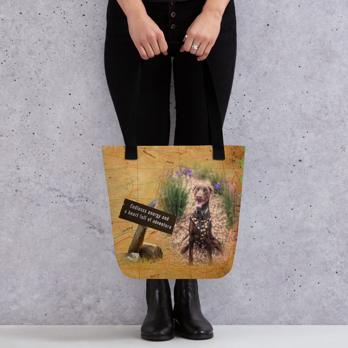 Endless energy and a heart full of adventure – Custom Pet Tote