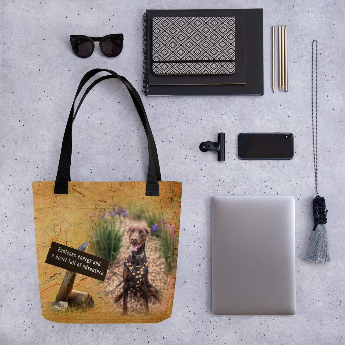 Endless energy and a heart full of adventure – Custom Pet Tote