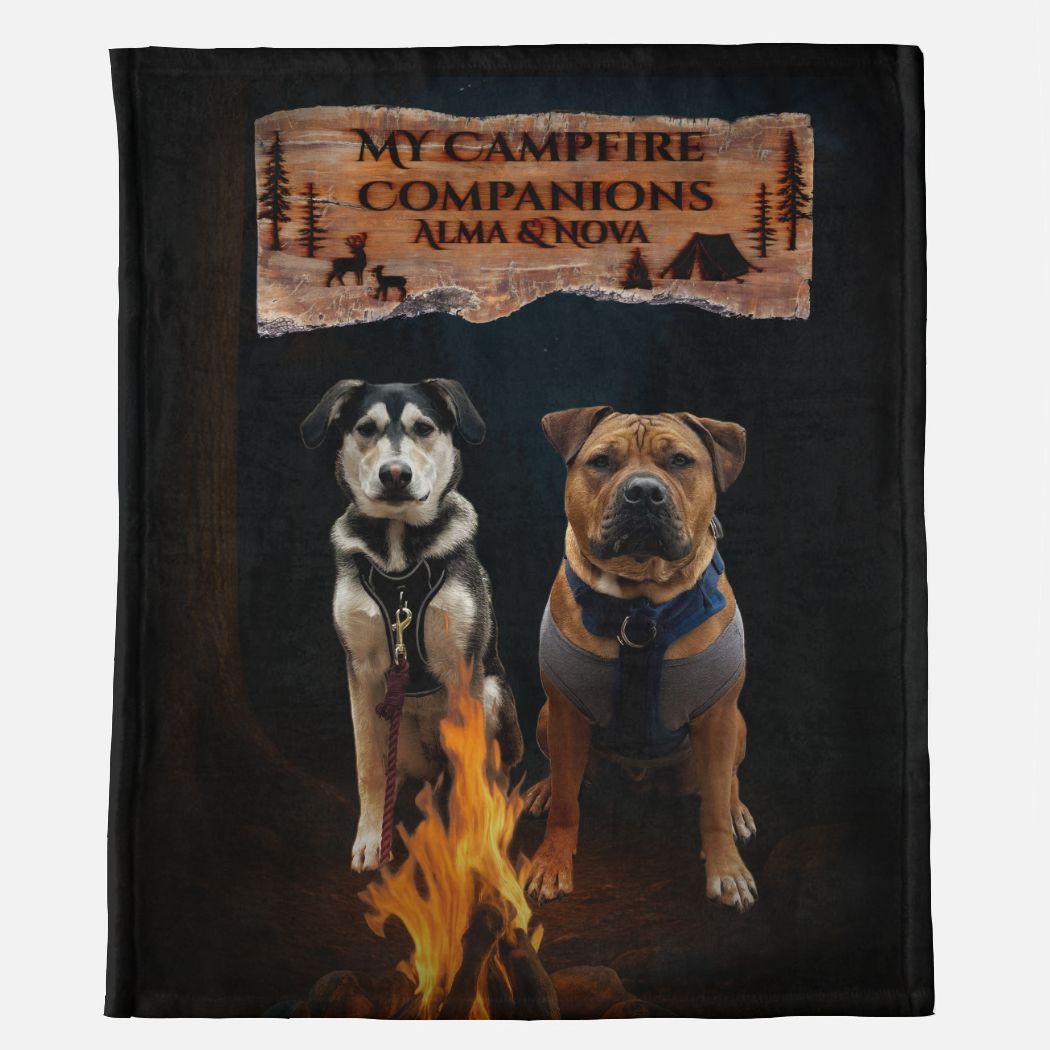 My Campfire Companion Minky Blanket