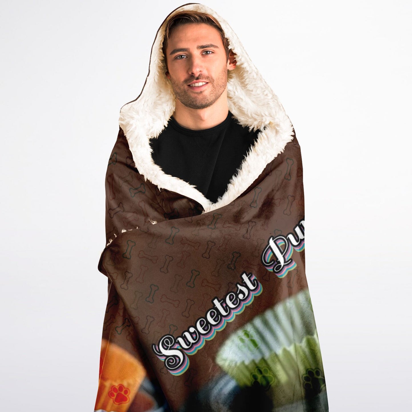 Sweetest Pupcake Hooded Blanket