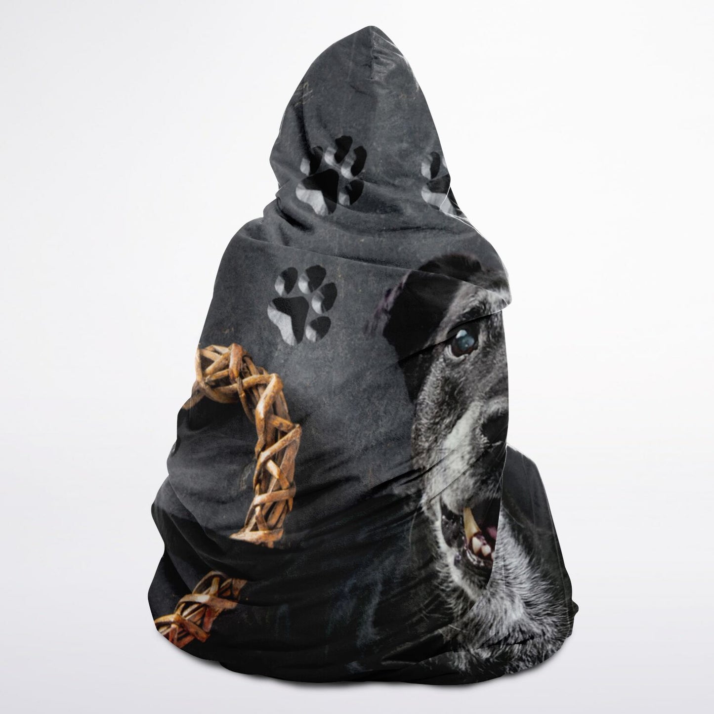 Woven Heart Custom Pet Photo Hooded Blanket