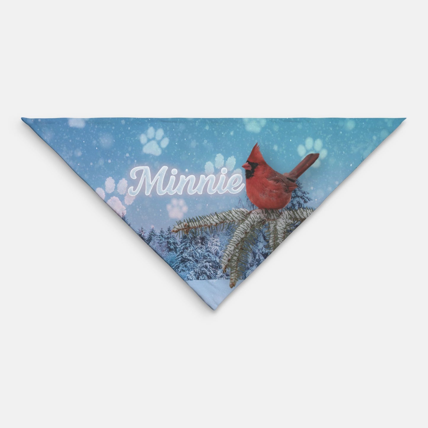 Winter Cardinal Pet Bandana