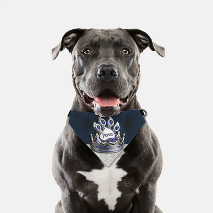 Prince Paw Print Bandana Collar XL