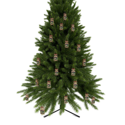 Northern Lights Personalized Memorial Sled Christmas Ornament