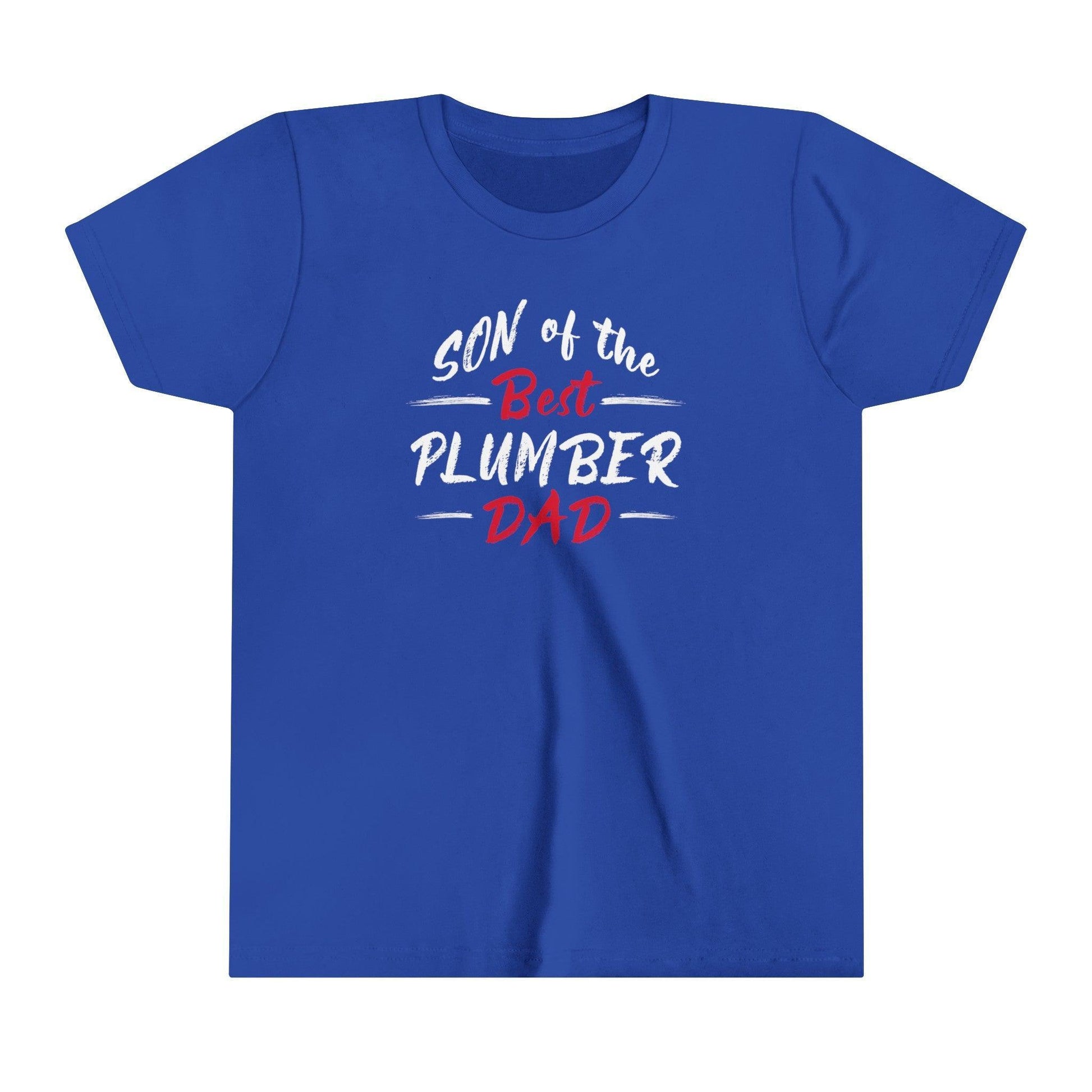 Son of the Best Plumber Dad Kids Fine Jersey T-Shirt - Pawsome Prints