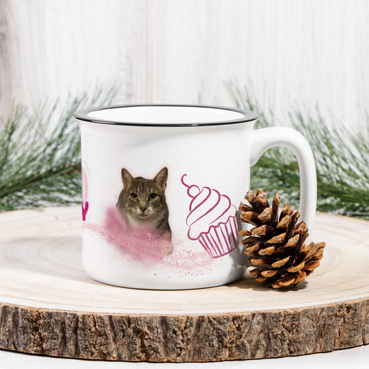 Cupcake Sweetheart Custom Camp Mug