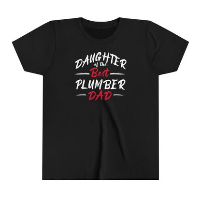 Daughter of the Best Plumber Dad Kids Fine Jersey T-Shirt - Pawsome Prints