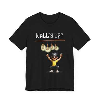 Watts up? Unisex Jersey Short Sleeve T-Shirt - Pawsome Prints