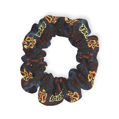 Fire Paw Print Scrunchie (personalized with your pets name) - Pawsome Prints