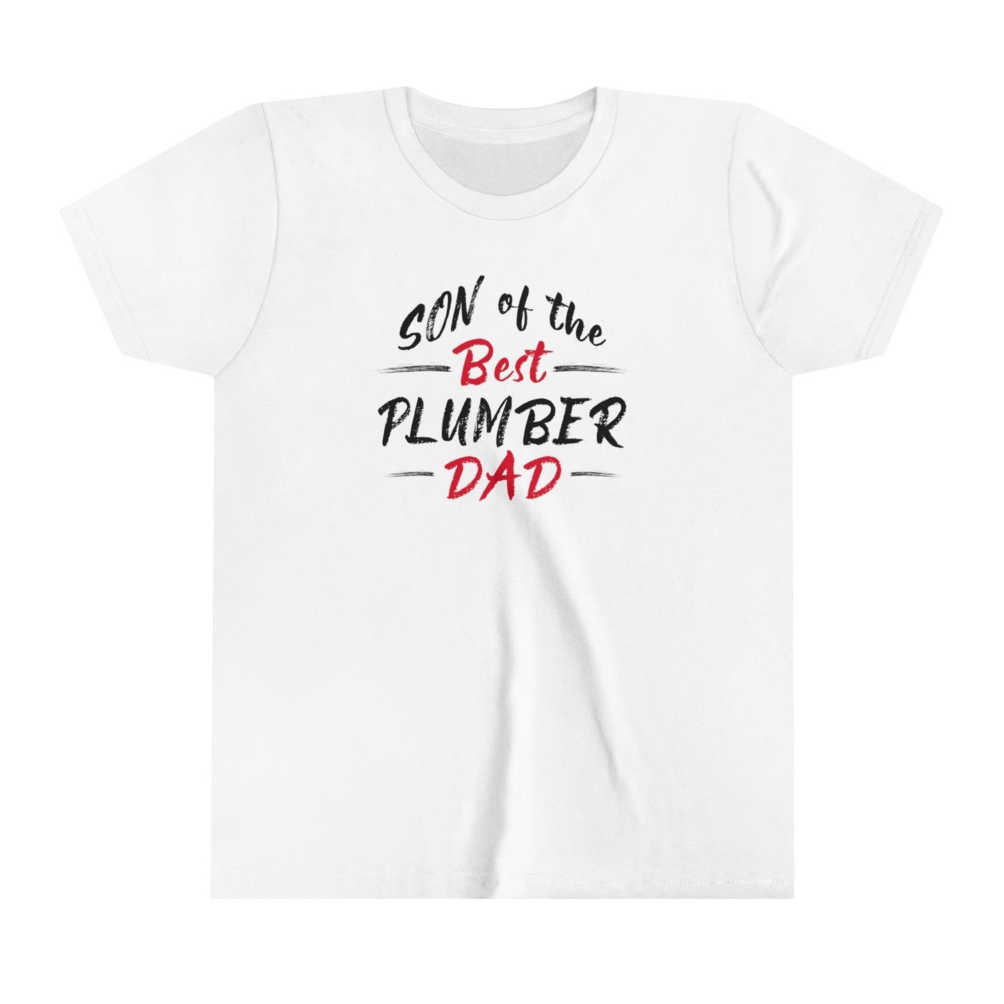 Son of the Best Plumber Dad Kids Fine Jersey T-Shirt - Pawsome Prints