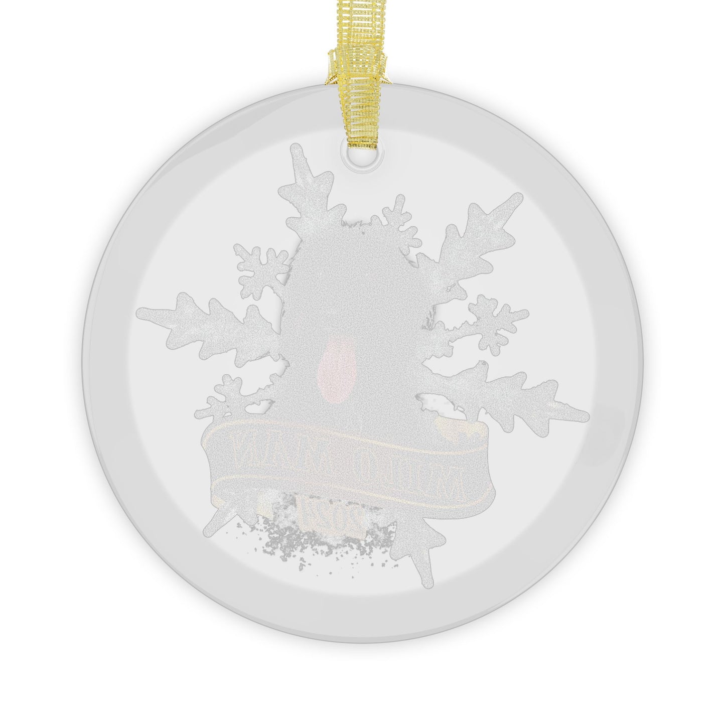 Snowflake Personalized Glass 2024 Christmas Ornament