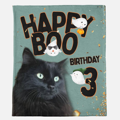 Happy Boo Birthday Custom Minky Blanket