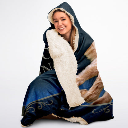 Pawsome Prince pet photo hooded blanket