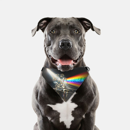Crystal Prism Custom Paw Print Bandana Collar