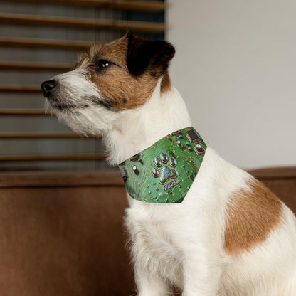 Circuit Board Paw Print Pet Bandana Collar - Pawsome Prints