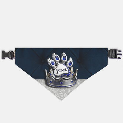 Prince Paw Print Bandana Collar XL