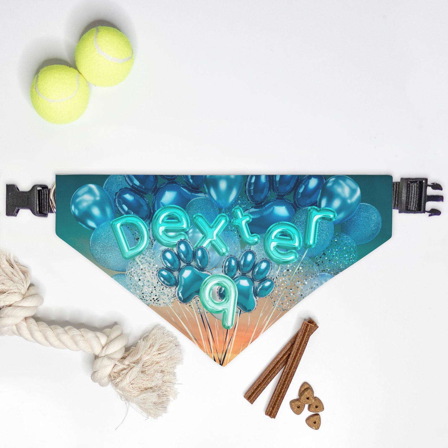 Sunset Birthday Bandana Collar S