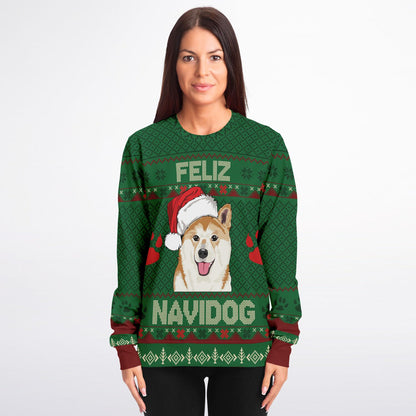 Feliz Navidog Ugly Christmas Sweater – Shiba Inu Edition