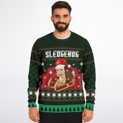 Sledgehog Ugly Christmas Sweater