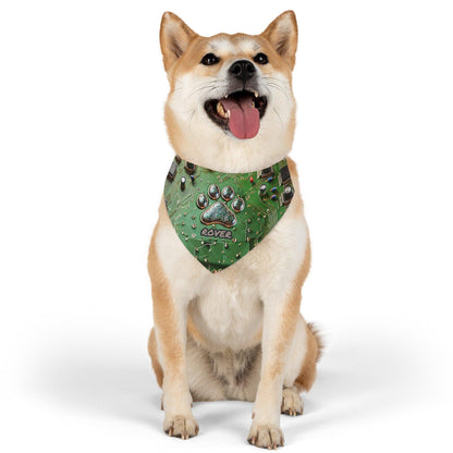 Circuit Board Paw Print Pet Bandana Collar - Pawsome Prints