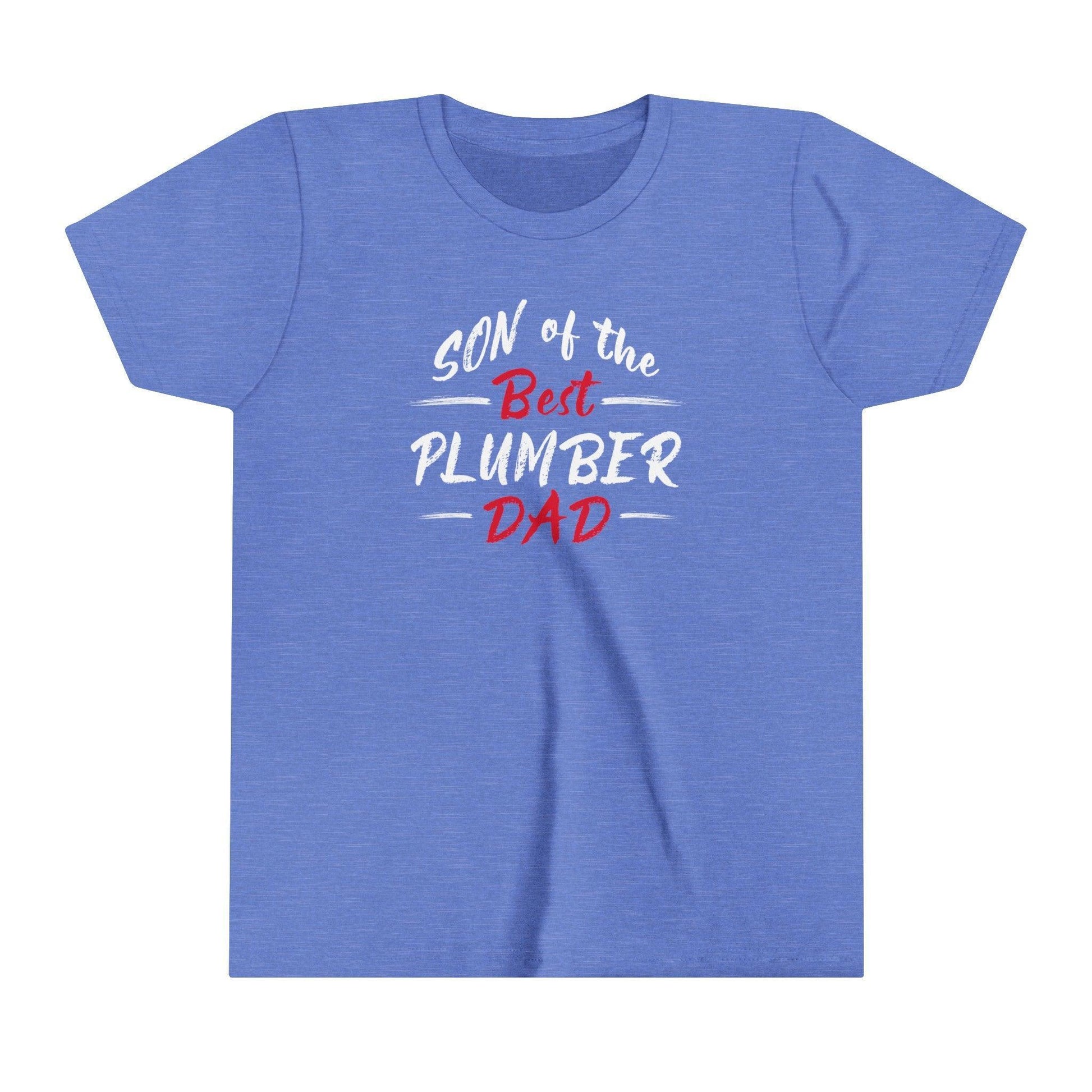 Son of the Best Plumber Dad Kids Fine Jersey T-Shirt - Pawsome Prints