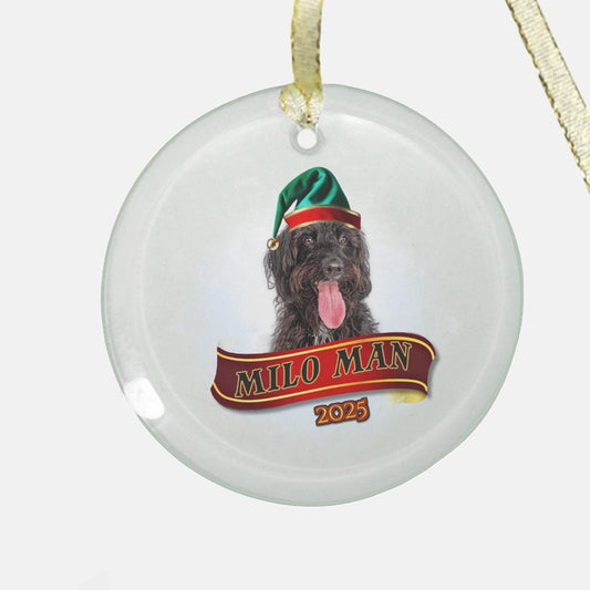 Snowball 2025 Ornament - Clear Glass (Round)