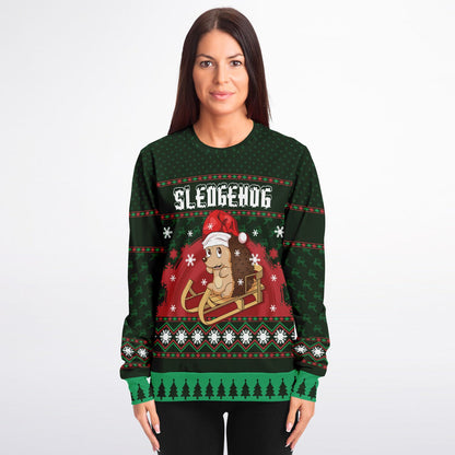 Sledgehog Ugly Christmas Sweater