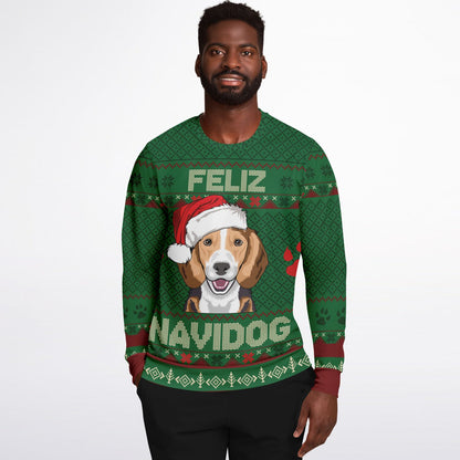 Feliz Navidog Ugly Christmas Sweater – Beagle Edition