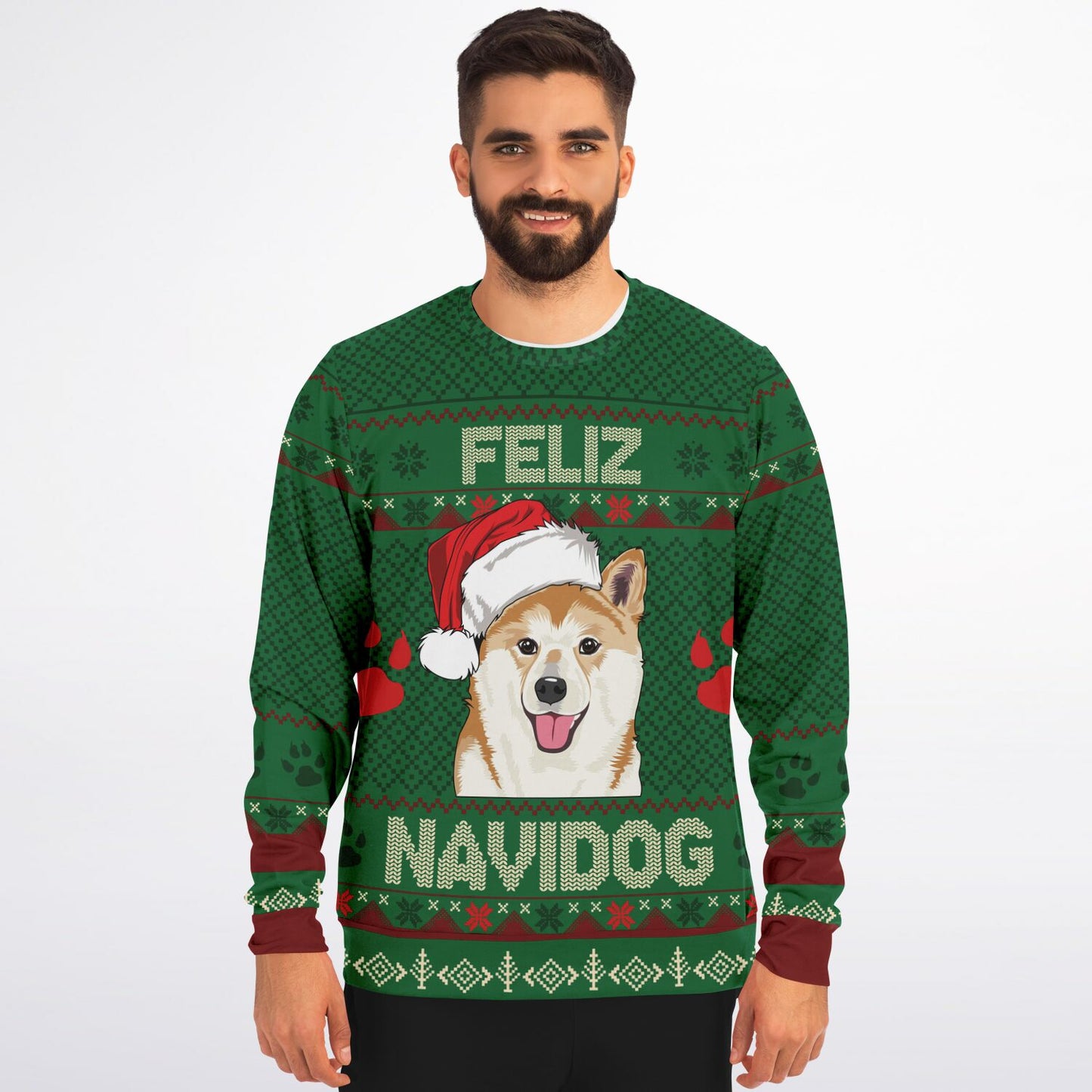 Feliz Navidog Ugly Christmas Sweater – Shiba Inu Edition