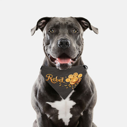 Orange Slice Custom Paw Print Bandana Collar