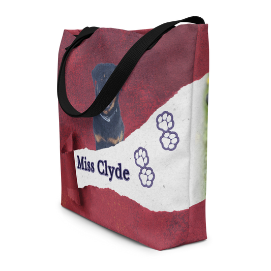 Lean in for love – Custom Pet Tote with pocket