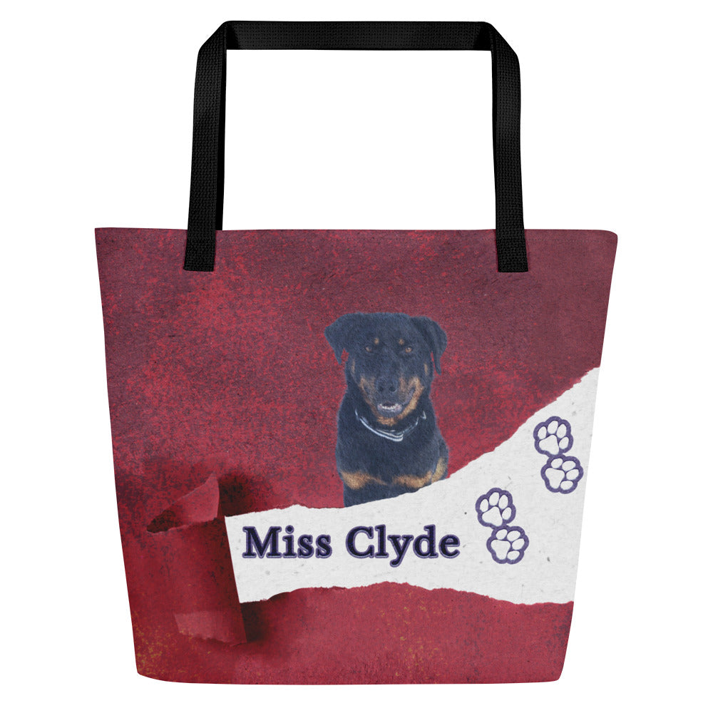 Lean in for love – Custom Pet Tote with pocket