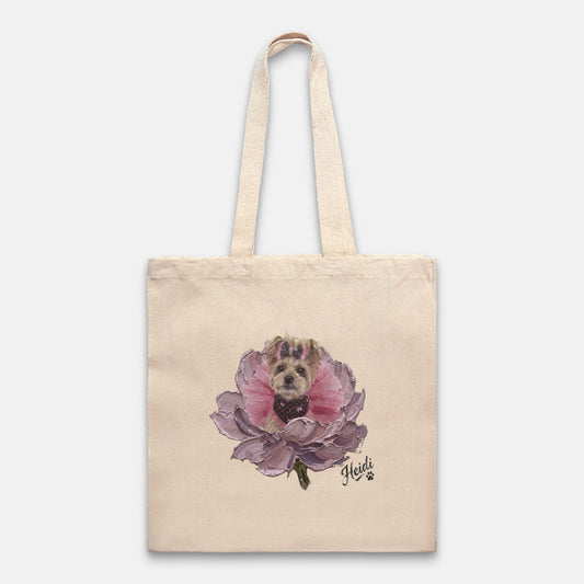 Palette Knife Floral Custom Heavy Canvas Tote Bag