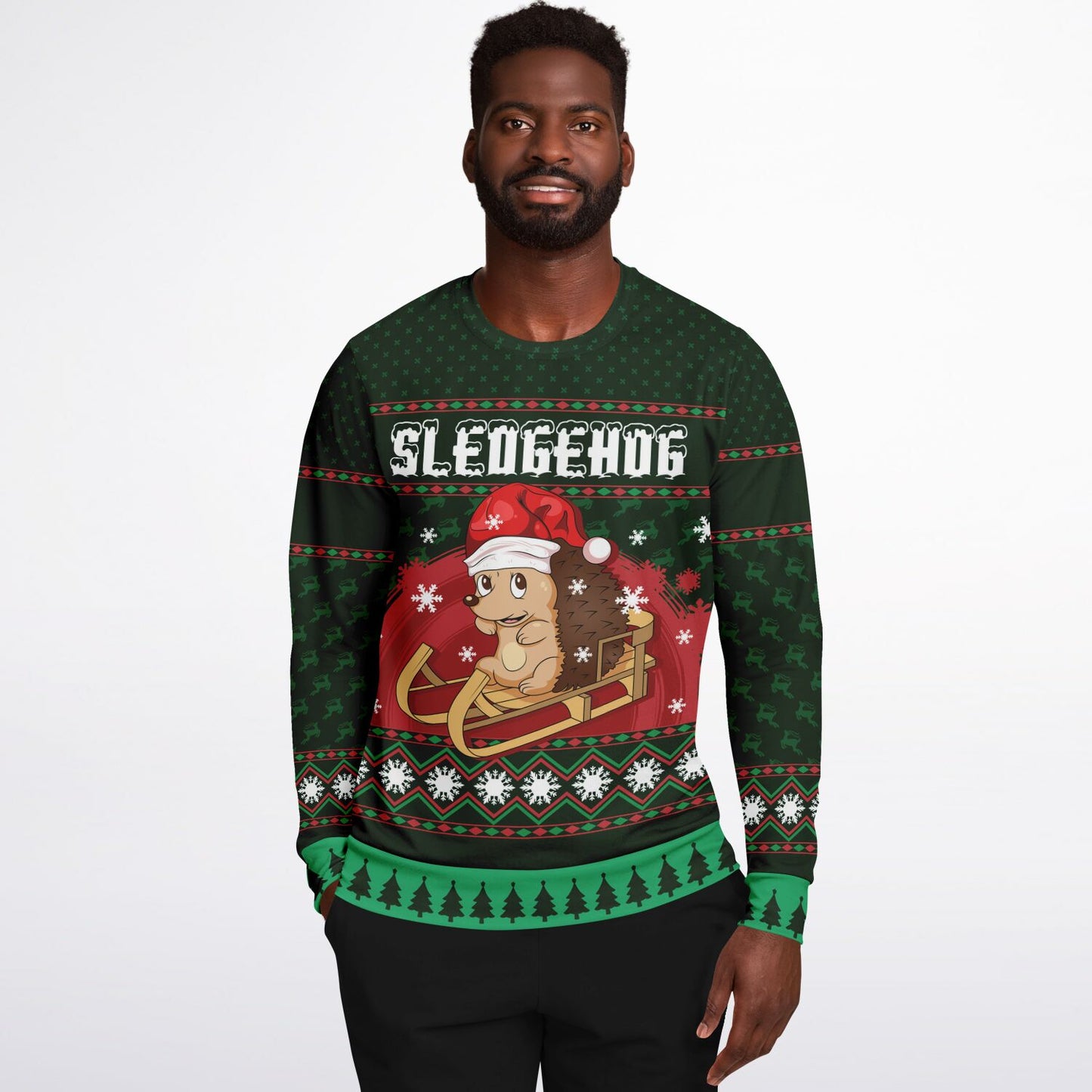 Sledgehog Ugly Christmas Sweater