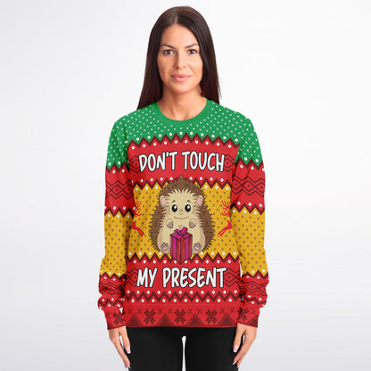 Don’t Touch My Present Ugly Christmas Sweater