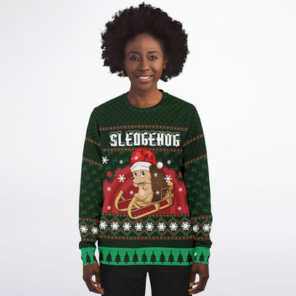 Sledgehog Ugly Christmas Sweater