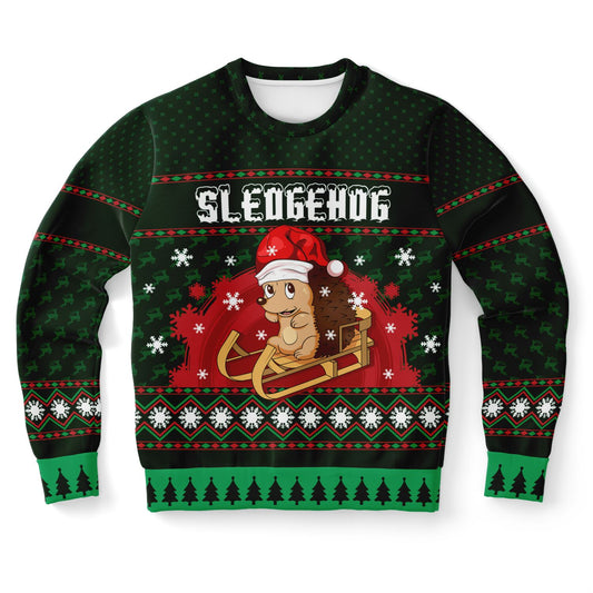 Sledgehog Ugly Christmas Sweater