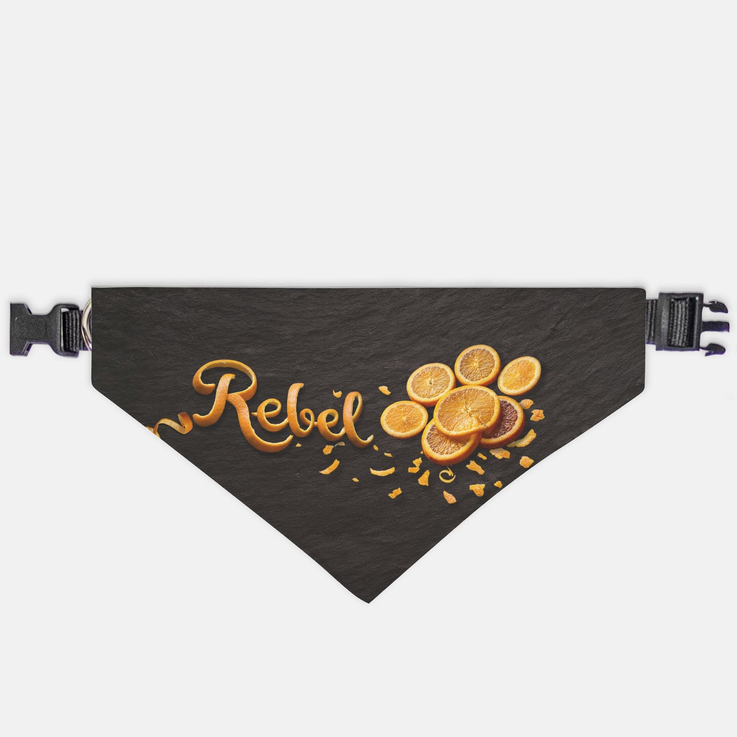 Orange Slice Custom Paw Print Bandana Collar