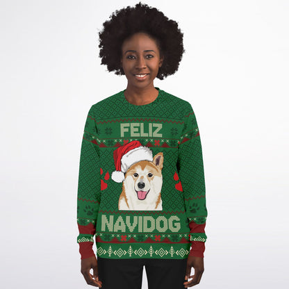 Feliz Navidog Ugly Christmas Sweater – Shiba Inu Edition