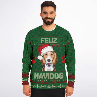 Feliz Navidog Ugly Christmas Sweater – Beagle Edition