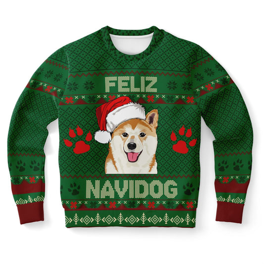 Feliz Navidog Ugly Christmas Sweater – Shiba Inu Edition