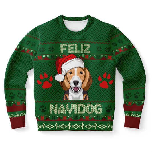 Feliz Navidog Ugly Christmas Sweater – Beagle Edition