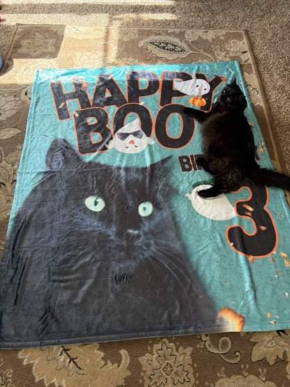 Happy Boo Birthday Custom Minky Blanket