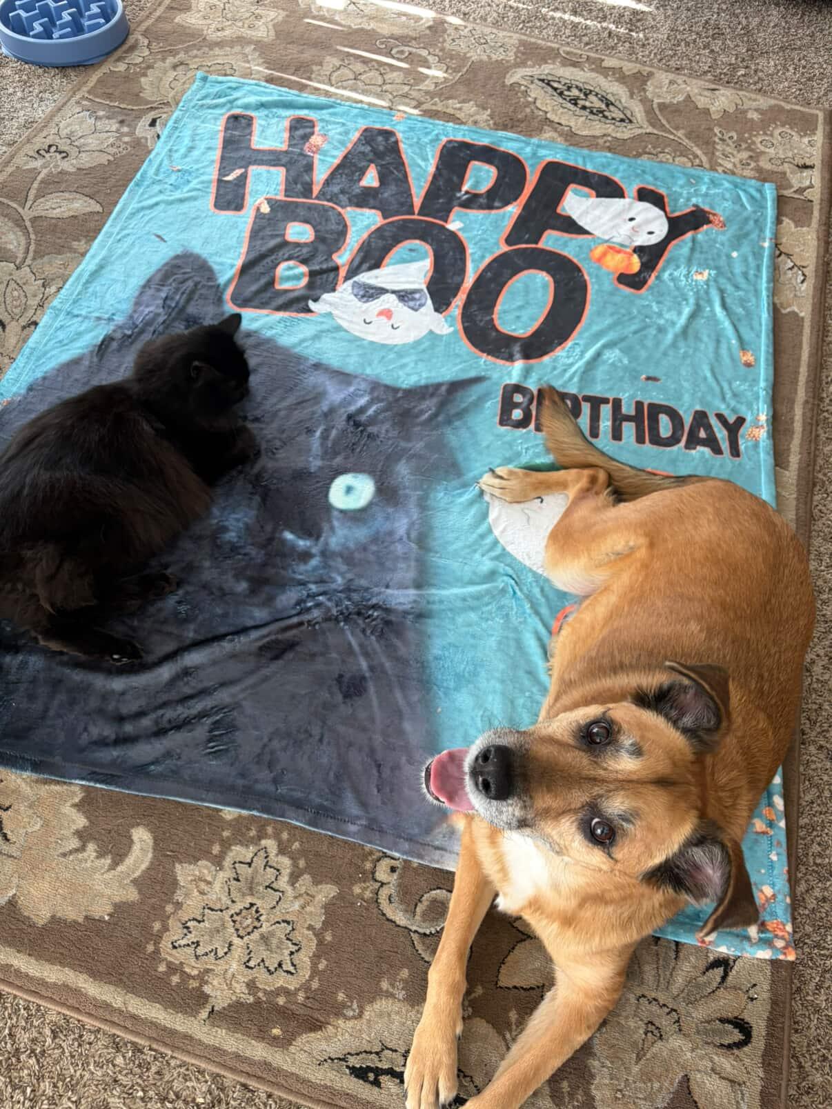 Happy Boo Birthday Custom Minky Blanket